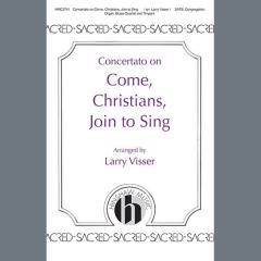 Concertato On Come, Christians, Join To Sing von Larry Visser (Download) 