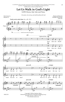 Let Us Walk In God's Light von Sherry Blevins (Download) 