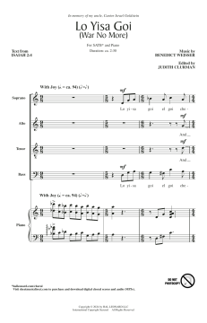 Lo Yisa Goi von Benedict Weisser (Download) 