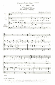 Lo Yisa Goi Piano von Charles Davidson (Download) 