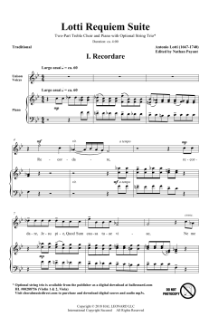 Lotti Requiem Suite von Antonio Lotti (Download) 