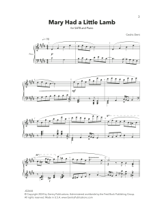 Mary had a Little Lamb von Cedric Dent (Download) 