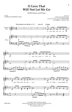 O Love That Will Not Let Me Go von Gwen Hall (Download) 