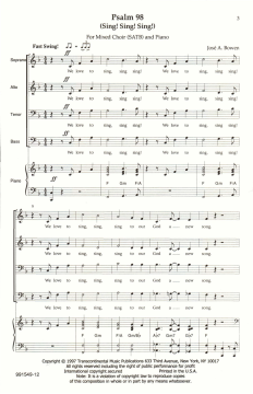 Psalm 98 von Jose Bowen (Download) 