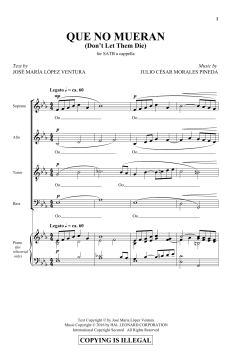 Que No Mueran (Don't Let Them Die) von Julio Pineda (Download) 