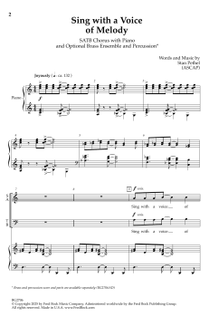 Sing with a Voice of Melody von Stan Pethel (Download) 
