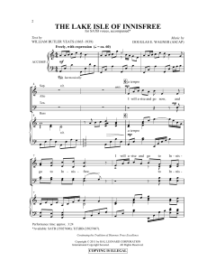 The Lake Isle Of Innisfree von Douglas E. Wagner (Download) 