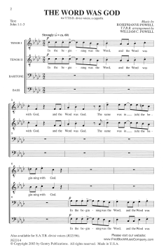 The Word Was God von Rosephanye Powell (Download) 