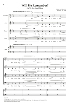 Will He Remember von Anna De Foe (Download) 