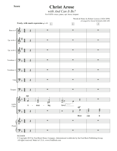 Christ Arose von Robert Lowry (Download) 