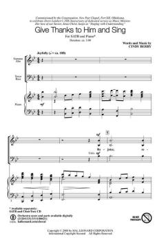 Give Thanks To Him And Sing von Cindy Berry (Download) 