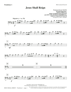 Jesus Shall Reign von Johann Sebastian Bach (Download) 