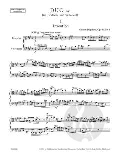 Duo op. 47 Nr. 4 von Günter Raphael (Download) 