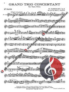 Grand Trio Concertant von Johann Wilhelm Gabrielski 