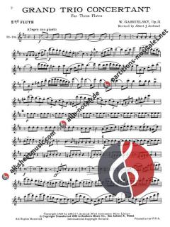 Grand Trio Concertant von Johann Wilhelm Gabrielski 