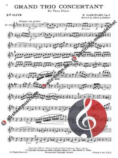 Grand Trio Concertant von Johann Wilhelm Gabrielski 