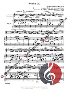 Sonata Nr. 4 in C-Dur von Johann Sebastian Bach 
