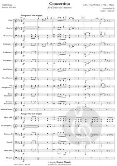Concertino For Clarinet von Carl Maria von Weber (Download) 
