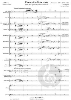 Eccomi in lieta vesta from The Opera I Capuleti e I Montecchi von Vincenzo Bellini (Download) 