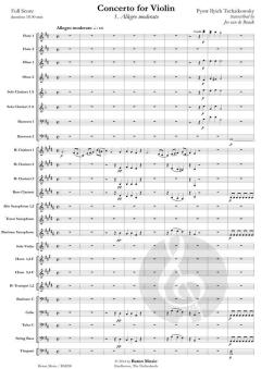 Concerto for Violin von Peter Iljitsch Tschaikowsky (Download) 