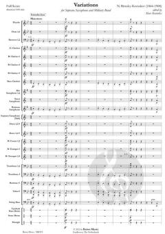 Variations von Nikolai Rimski-Korsakow (Download) 