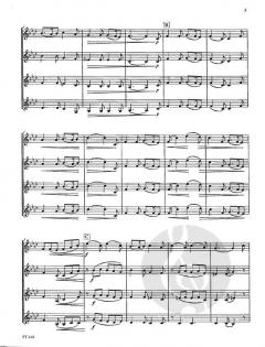 Andante and Fanfare von William D. Davis für Hornquartett (Partitur)