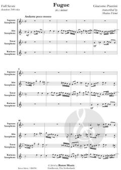 Fugue in c minor von Giacomo Puccini (Download) 