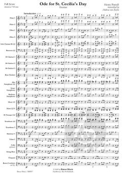 Ode for St. Cecilia's Day von Henry Purcell (Download) 