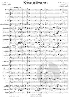 Concert Overture von Richard Strauss (Download) 