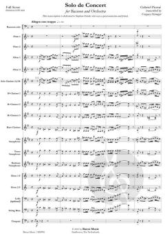 Solo de Concert for Bassoon op. 35 von Gabriel Pierné (Download) 