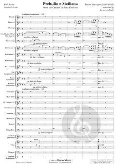 Preludio e Siciliana von Pietro Mascagni (Download) 