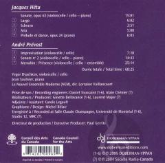 Oeuvres De Jacques Hétu 