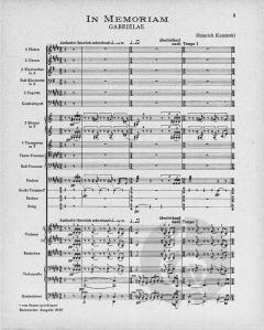 In memoriam Gabrielae von Heinrich Kaminski (Download) 