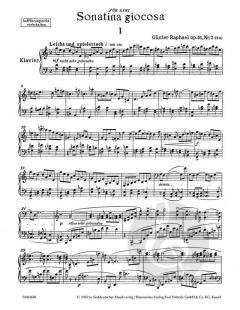 Sonatina giocosa op. 51,2 von Günter Raphael (Download) 