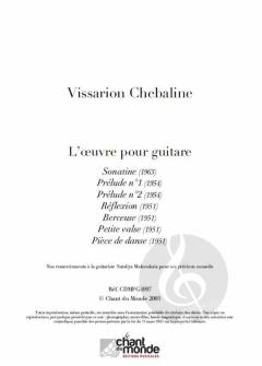 Loeuvre Pour Guitare von Vissarion Chebaline 