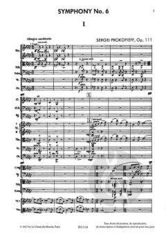Symphony No.6 von Sergei Prokofjew 