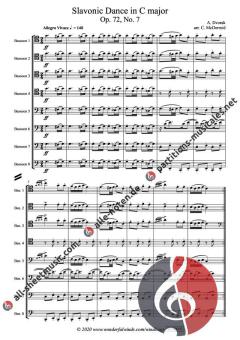 Slavonic Dance C major op. 72 No. 7 von Antonín Dvořák (Download) 