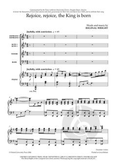 Rejoice, rejoice, the King is born von Reginal Wright (Download) 