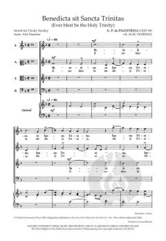 Benedicta sit Sancta Trinitas von Giovanni Pierluigi da Palestrina (Download) 