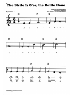 The Strife Is O'er, The Battle Done von Giovanni Pierluigi da Palestrina (Download) 