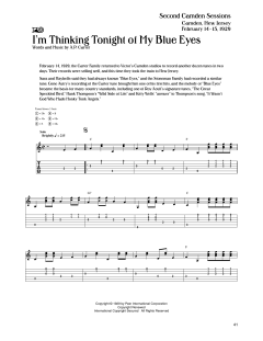 I'm Thinking Tonight Of My Blue Eyes von The Carter Family (Download) 