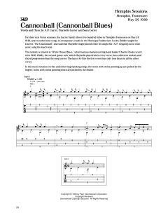 Cannonball (Cannonball Blues) von The Carter Family (Download) 