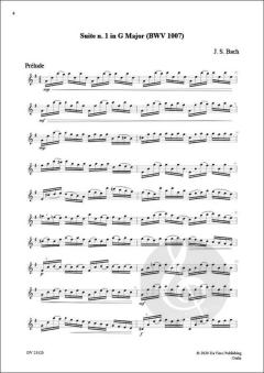 6 Suites BWV 1007 - 1012 von Johann Sebastian Bach 