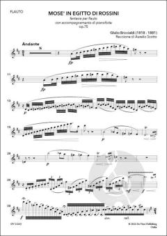 Mosé in Egitto di Rossini, Fantasia op. 75 von Giulio Briccialdi 