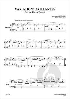 Piano Treasures 6: Variations Brillantes sur un Theme Favori op. 9 von Carl Czerny 