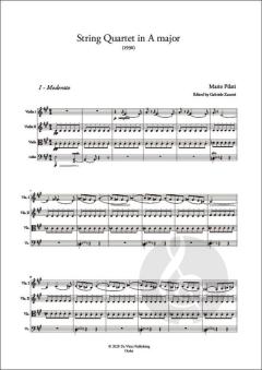 String Quartet in A major von Mario Pilati 