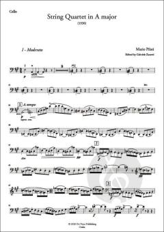 String Quartet in A major von Mario Pilati 