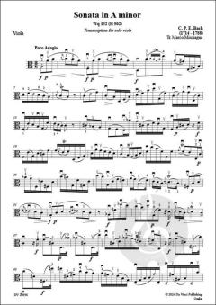 Sonata in a minor von Carl Philipp Emanuel Bach 