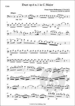 3 Duets op. 6 von Franz Anton Hoffmeister 