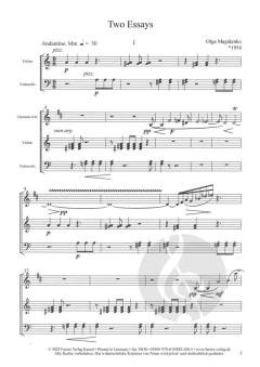 2 Essays op. 15a von Olga Magidenko 